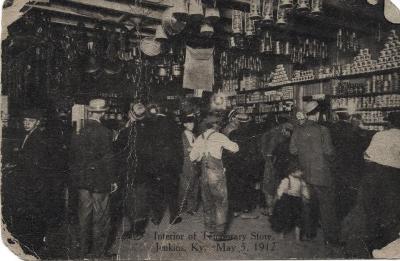 Interior of Temporary Store - Jenkins, Ky. - May 15, 1912.