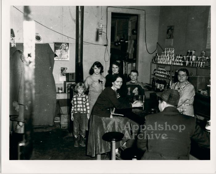 Group of people in a small store
