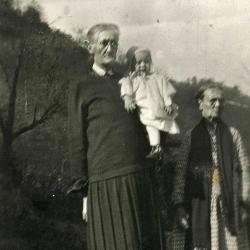 Two women and a baby