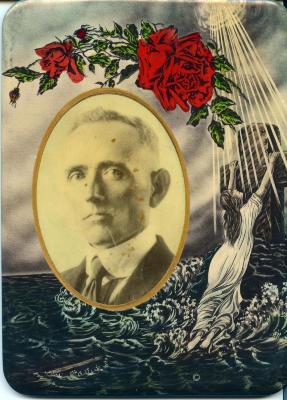 Tin portrait of man