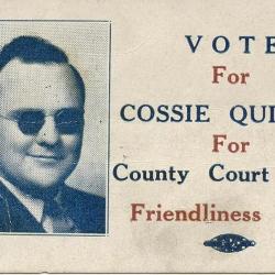Cossie Quillen political campaign cards