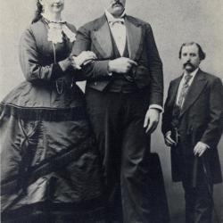 Martin Van Buren Bates with wife Anna and unidentified man