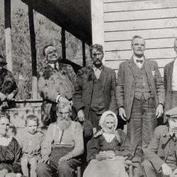 Large group of people posing for photo
