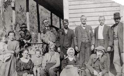 Large group of people posing for photo