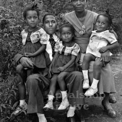 African American couple with three of their daughters