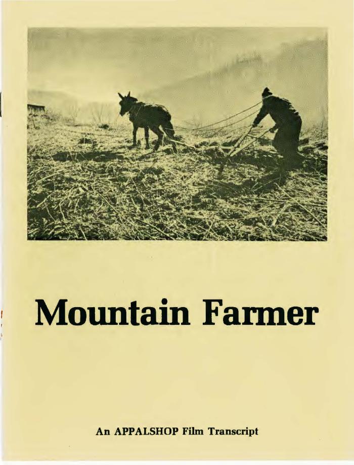 Transcript of the film Lee Banks: Mountain Farmer