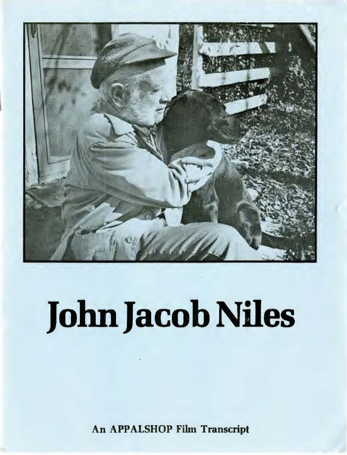 Transcript of the film John Jacob Niles