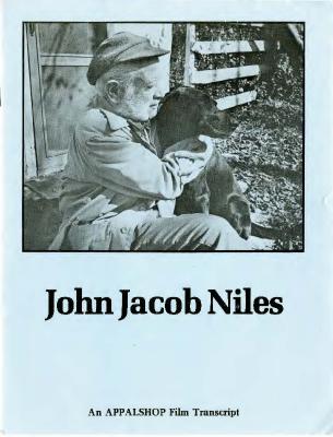 Transcript of the film John Jacob Niles