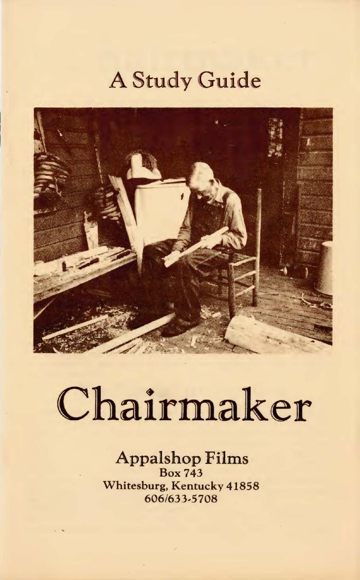 Study Guide for the film Chairmaker