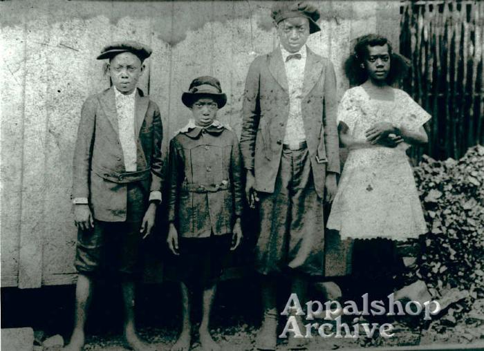 A group of children