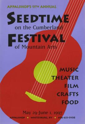 Seedtime on the Cumberland Festival poster, 1997
Poster designed by Rebecca Bingham