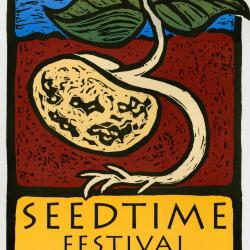 Seedtime on the Cumberland Festival poster, 1999. 
Poster designed by Rebecca Bingman.