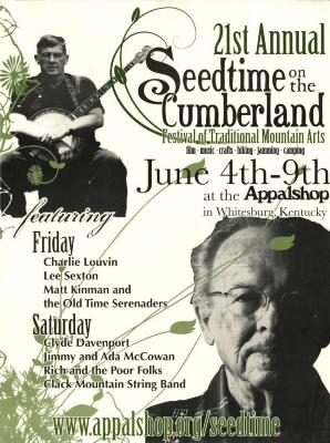 Seedtime on the Cumberland Festival poster, 2007