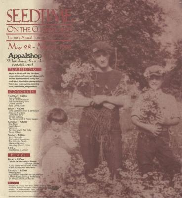 Seedtime on the Cumberland Festival poster, 1998