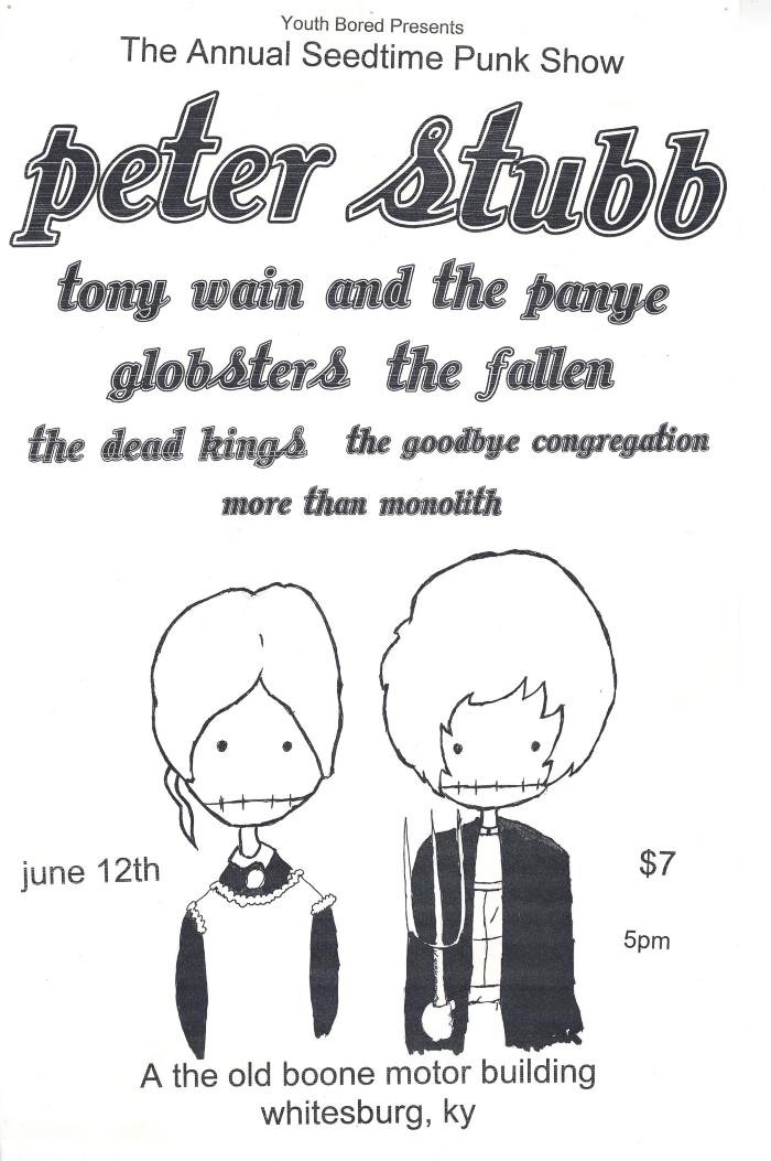 Flyer for an Annual Seedtime Punk Show