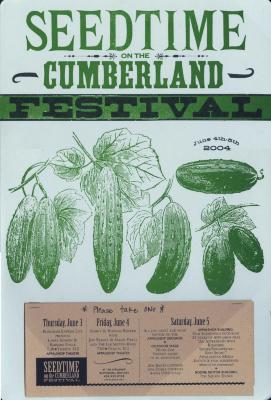 Seedtime on the Cumberland Festival poster, 2004