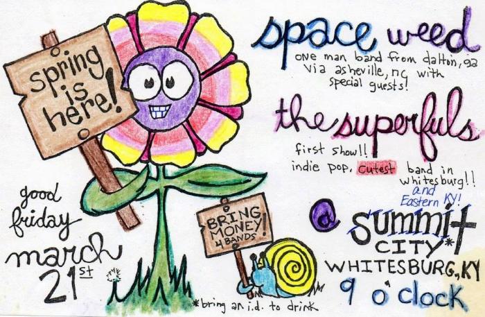 Youth Bored flyer: "Spring Is Here"