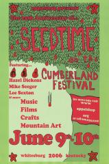 Seedtime on the Cumberland Festival poster, 2006