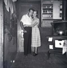 Self-portrait of Chester Cornett and his wife Ruth, standing pose