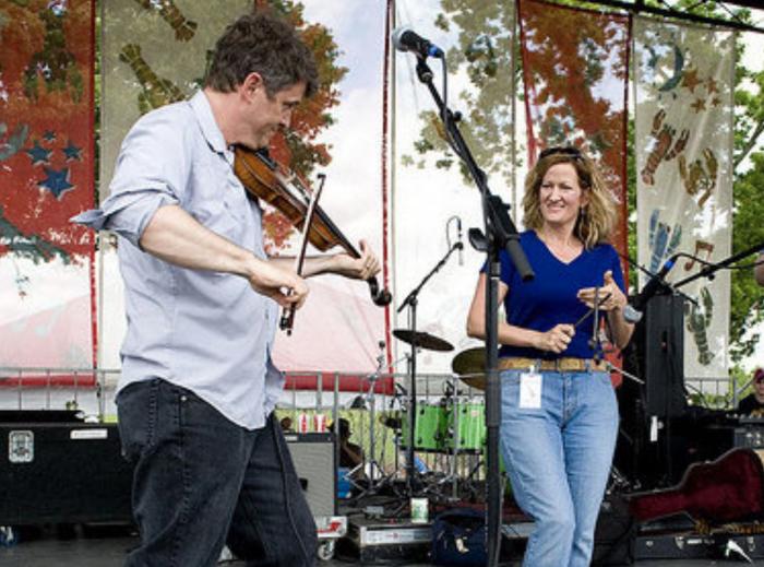 Performances by Dirk Powell with Christine Balfa at Seedtime on the Cumberland 2000