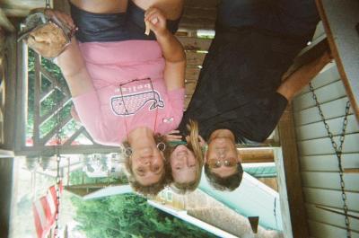 Photographer's family on porch