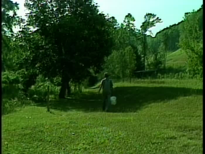 Footage of Morgan Sexton on his land