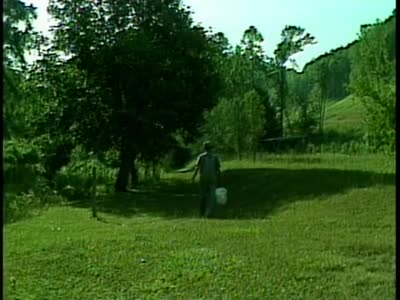 Footage of Morgan Sexton on his land