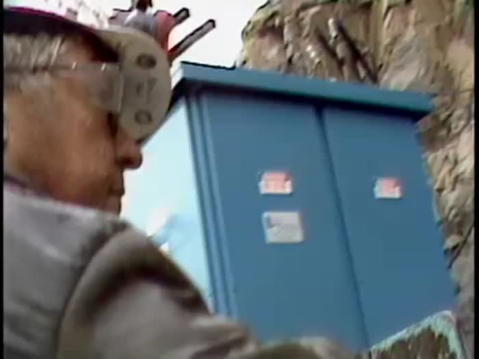 Footage inside and outside coal mine, interview with driver
