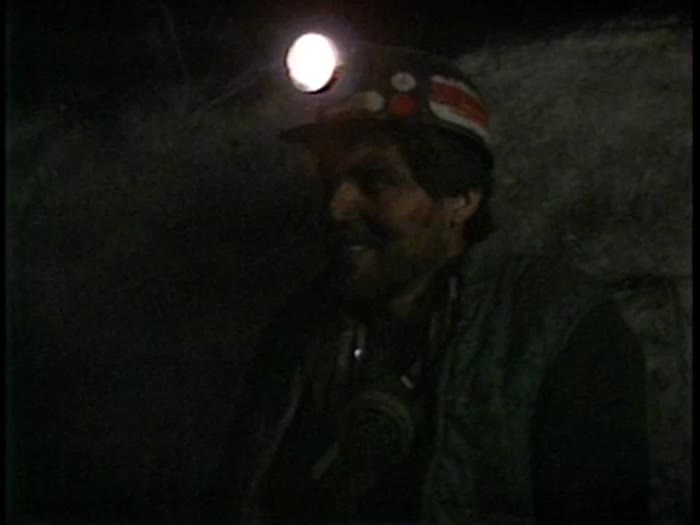 Footage inside coal mine, talking to "Ed"