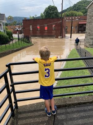 Water Coming Up Hayes Street