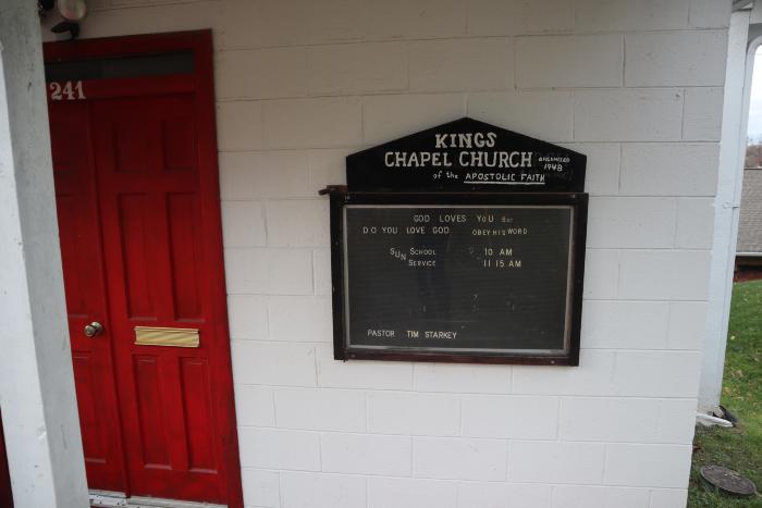 King's Chapel Church, exterior church sign