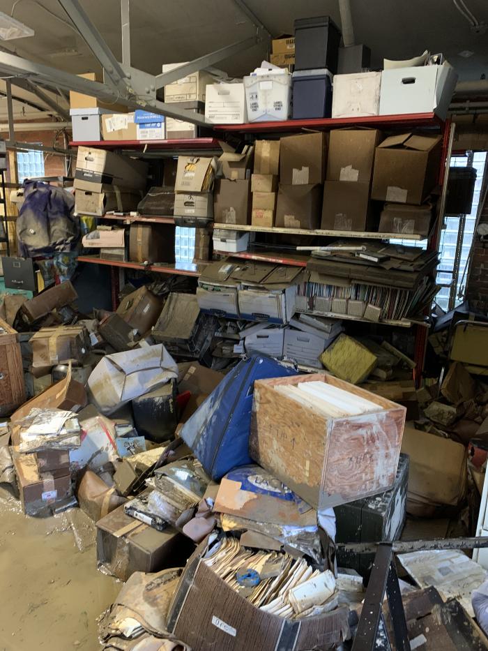 Flooded Appalshop warehouse