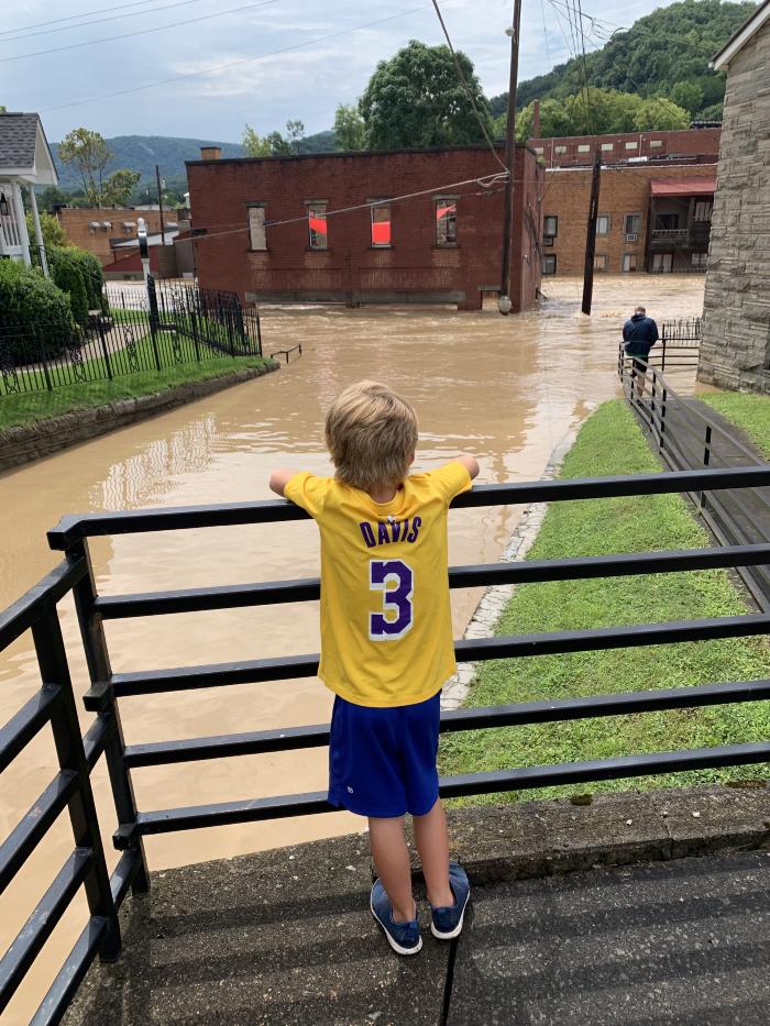 Water Coming Up Hayes Street