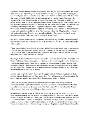 Information about Beech Hill Baptist Church 