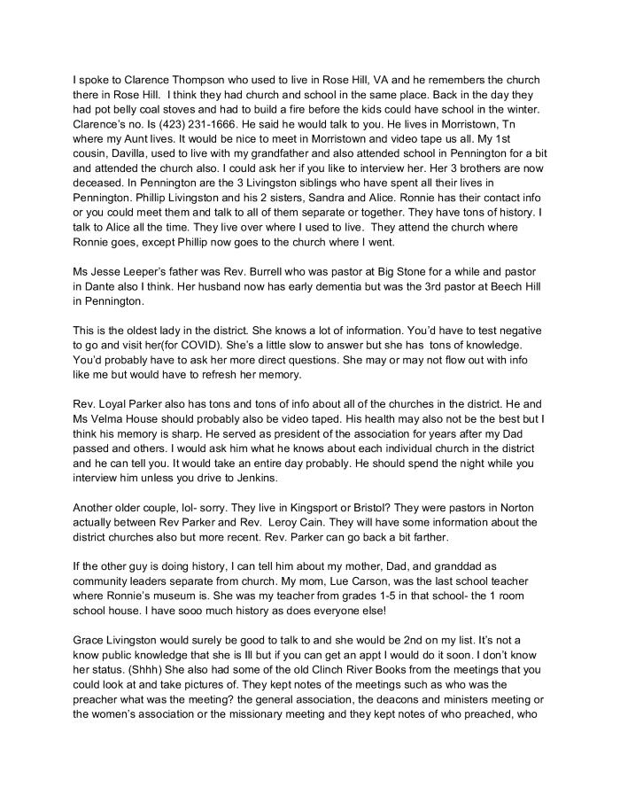 Information about Beech Hill Baptist Church 