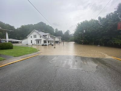 Looking NW on Main Street 