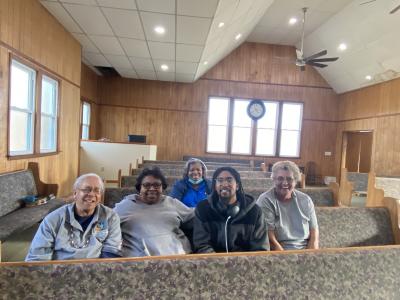 Members of New Mount Olive United Methodist church