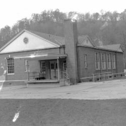 Rear of U.S. post office building in Jenkins, Kentucky