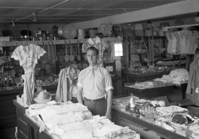 Man posing inside of a store