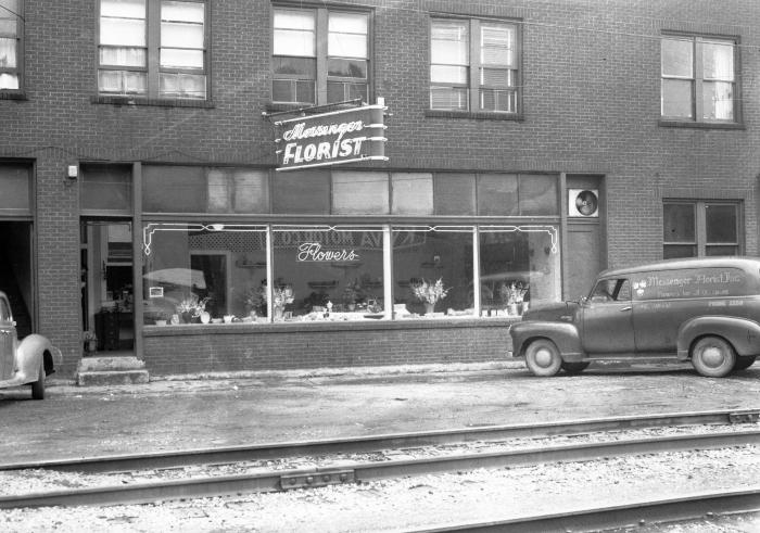Exterior of Messenger Florist shop