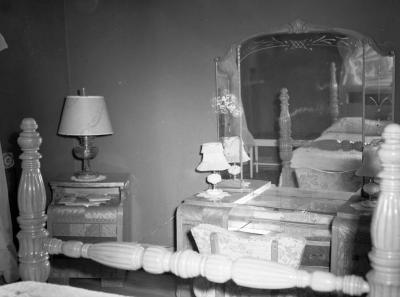 Bedroom interior with vanity