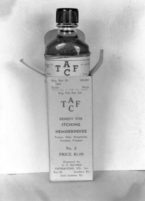 Bottled itch relief medicine
