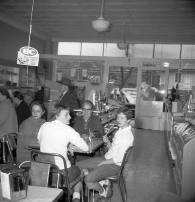 Diners inside a restaurant