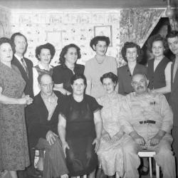 Group portrait of A.J. "Banjo" Haynes and family