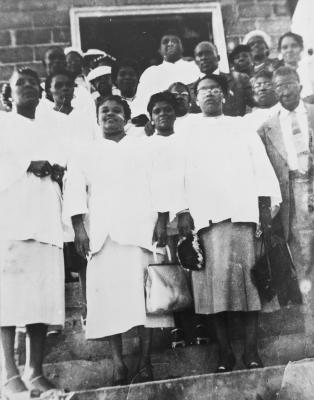 Shiloh Baptist Church choir members