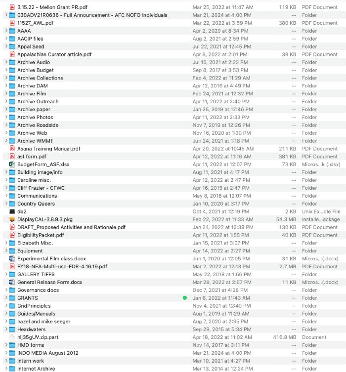 "AACIP Video" external drive