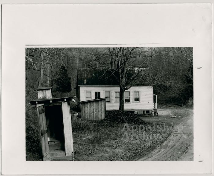 Production still of school building - Kingdom Come School