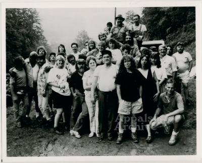 Group shot of the crew for film Fat Monroe