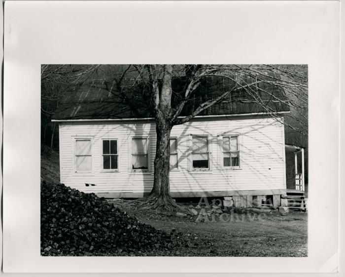 Production still of school building - Kingdom Come School