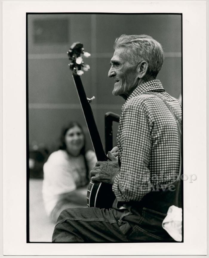 Morgan Sexton:  Banjo Player from Bull Creek production still